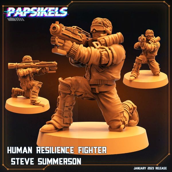 HUMAN RESILIENCE FIGHTER LASER CANNON STEVE SUMMERSUN
