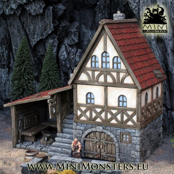 Medieval Blacksmith House von Minimonsters