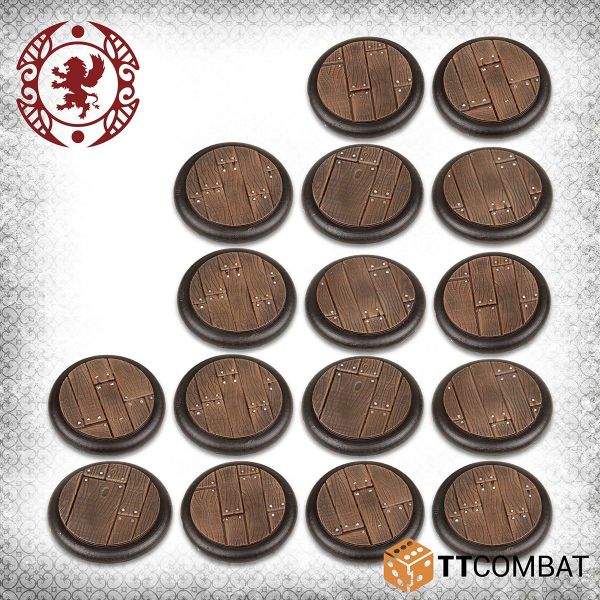 30mm Wooden Plank Bases