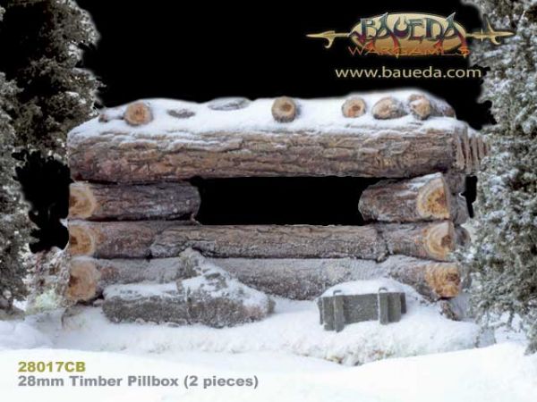 Timber Pillbox / Befestigter Unterstand aus Holzstämmen
